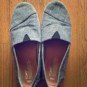 Black Slub Chambray Women's Avalon Slip-Ons